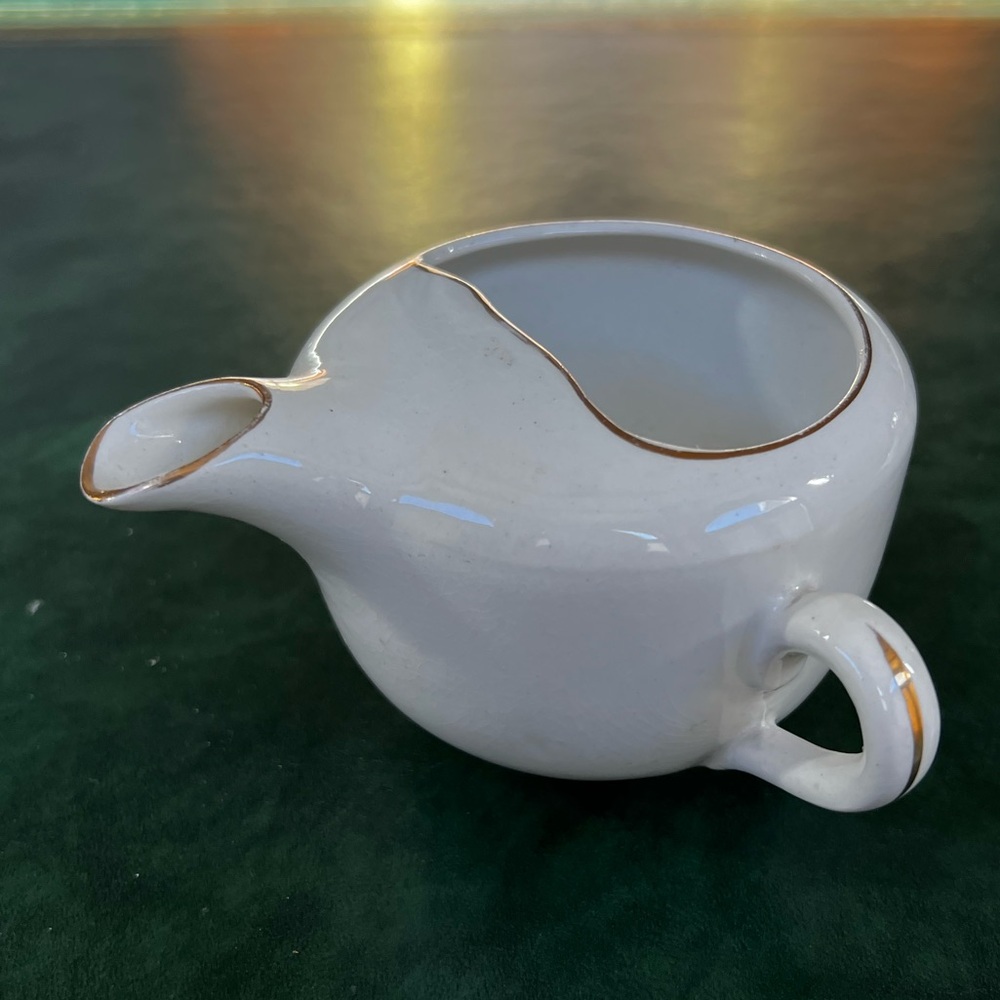 Vintage Antique Ceramic White Porcelain Invalid Feeder Cup
